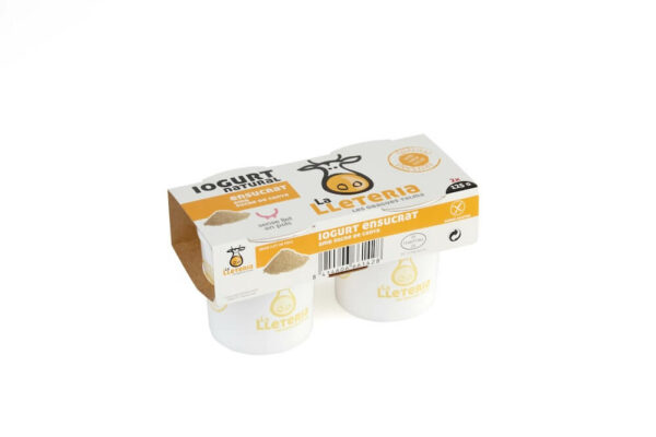 Iogurt natural ensucrat (pack 2 unitats) - La Lleteria