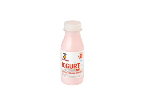 Batut de iogurt natural maduixa 250ml - La Lleteria