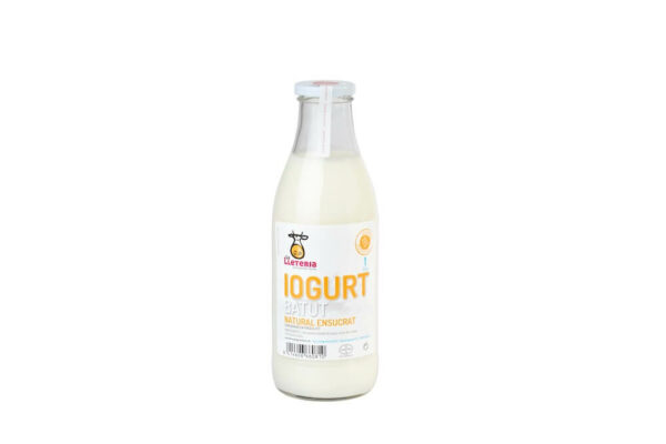 Batut de iogurt natural ensucrat 1L - La Lleteria