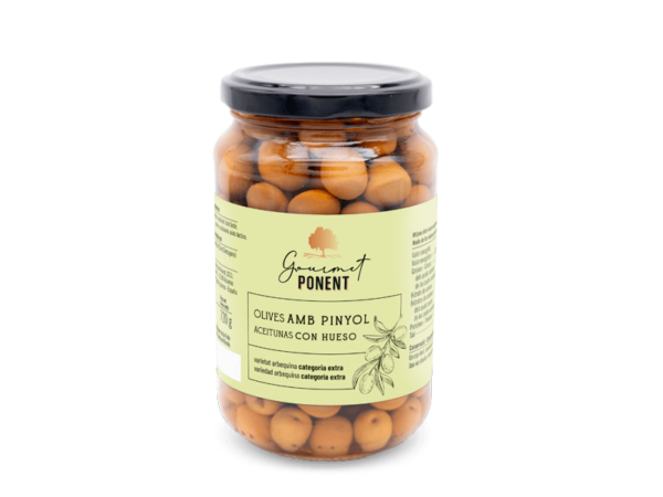 Olives amb pinyol Arbequines 220gr- Fruits de Ponent